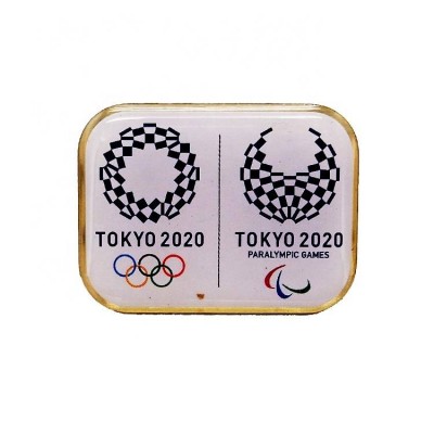 Customized Design Full Color Printed 2021 Tokyo Olympic Games Masonic Lapel Pin