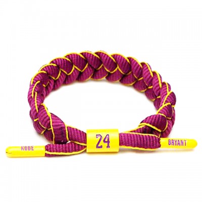 2019 newest sport handmade bracelets basketball team Shoelace wristband Braided Bracelet with star name