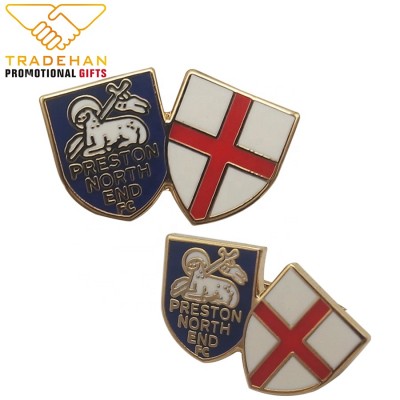 Wholesale factory flag lapel pin gold plated badge metal hard lapel pin customize manufacturers