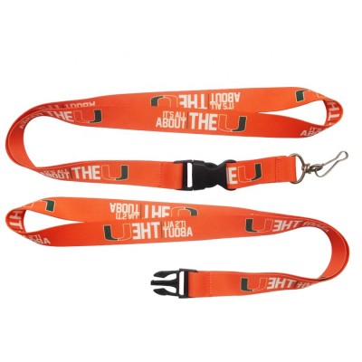 Custom printed polyester sublimation neck lanyard with logo