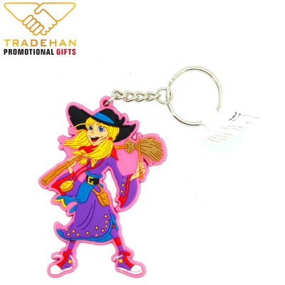 3D Soft Pvc Keychain Personalized Custom logo Rubber keychain