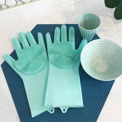 customize multifunctional Magic Silicone finger tips rubber Gloves for pet