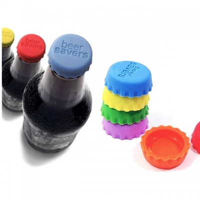 Custom rubber bottle cap for beer silicone saver caps with your own logo