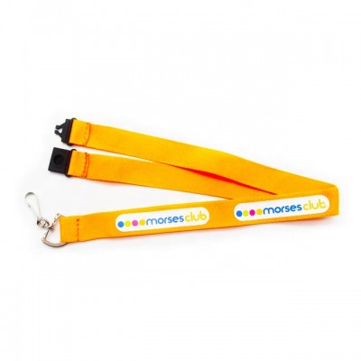 Wholes customized polyester printed cheap custom no minimum order lanyards