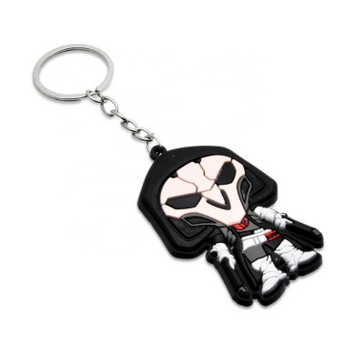 Promotion personalized style custom design 3d soft pvc key chain with ring